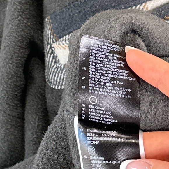 Brixton Men’s Plaid Wool Blend Jacket With Removable Hood XL - Picture 6 of 11